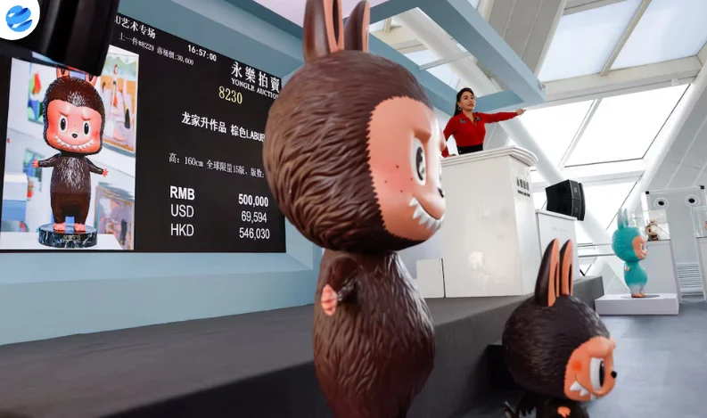 Human-Sized Labubu Doll Sells for Over $150,000 in Beijing Auction